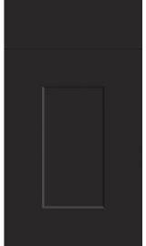bella carrick matt black kitchen door