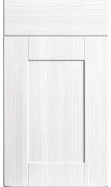 bella shaker open grain white kitchen door