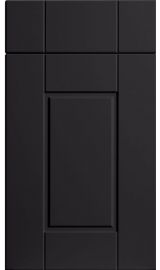bella surrey matt black kitchen door