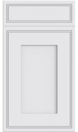 bella tullymore supermatt white kitchen door