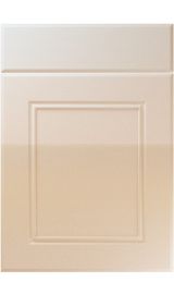 unique ascot high gloss sand beige kitchen door