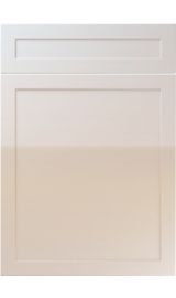 unique balmoral high gloss cream kitchen door