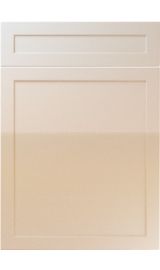 unique balmoral high gloss sand beige kitchen door