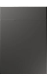 unique brecon super matt graphite kitchen door