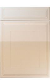 unique bridgewater high gloss sand beige kitchen door