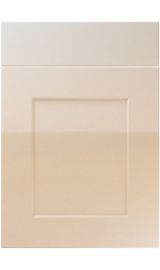 unique caraway high gloss sand beige kitchen door