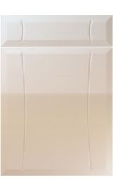 unique chardonnay high gloss cashmere kitchen door