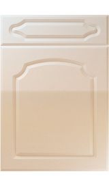 unique chedburgh high gloss sand beige kitchen door
