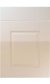 unique coniston high gloss cashmere kitchen door