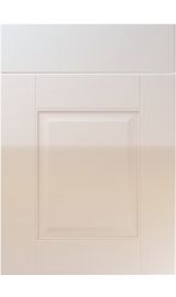 unique coniston high gloss cream kitchen door
