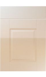 unique coniston high gloss sand beige kitchen door