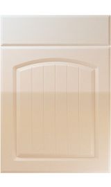 unique cottage high gloss sand beige kitchen door
