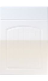unique cottage high gloss white kitchen door