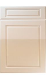 unique fenwick high gloss sand beige kitchen door