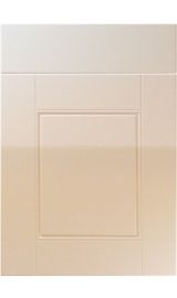 unique henlow high gloss sand beige kitchen door