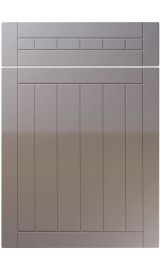 unique juliette high gloss dust grey kitchen door