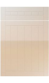 unique juliette high gloss sand beige kitchen door