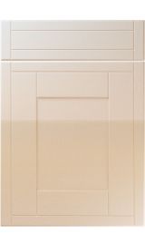 unique keswick high gloss sand beige kitchen door