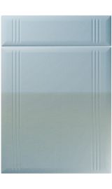 unique linea high gloss blue sparkle kitchen door