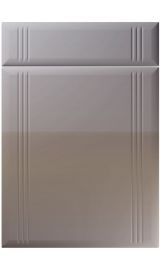 unique linea high gloss dust grey kitchen door