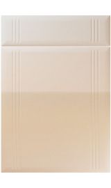 unique linea high gloss sand beige kitchen door