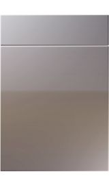 unique manhattan high gloss dust grey kitchen door