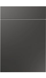 unique manhattan super matt graphite kitchen door