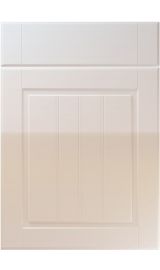 unique nova high gloss cream kitchen door
