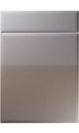 unique oslo high gloss dust grey kitchen door