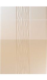 unique sahara high gloss sand beige kitchen door