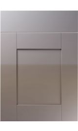 unique shaker high gloss dust grey kitchen door