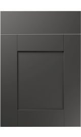 unique shaker super matt graphite kitchen door
