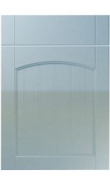 unique sutton high gloss blue sparkle kitchen door