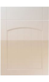 unique sutton high gloss cashmere kitchen door