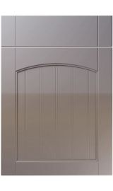 unique sutton high gloss dust grey kitchen door