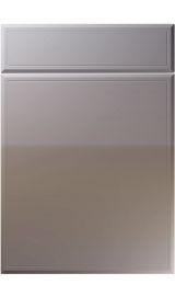 unique turin high gloss dust grey kitchen door
