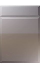 unique verona high gloss dust grey kitchen door