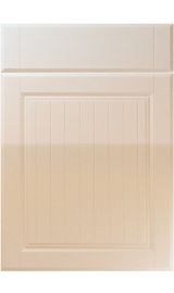 unique willingdale high gloss sand beige kitchen door