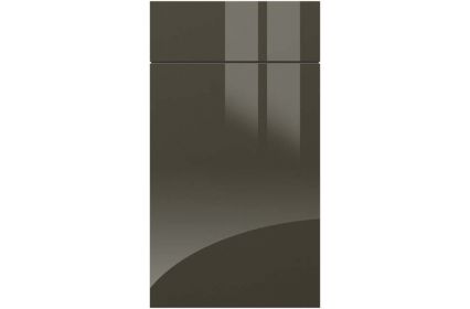 Zurfiz Ultragloss Metallic Anthracite kitchen door