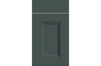 Bella Buxton Matt Kombu Green kitchen door