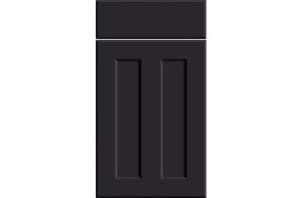 Bella Chester Matt Black kitchen door