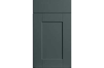 Bella Shaker Matt Kombu Green kitchen door