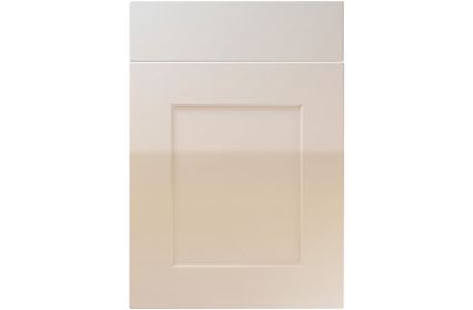 Unique Caraway High Gloss Cashmere kitchen door