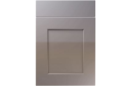 Unique Caraway High Gloss Dust Grey kitchen door