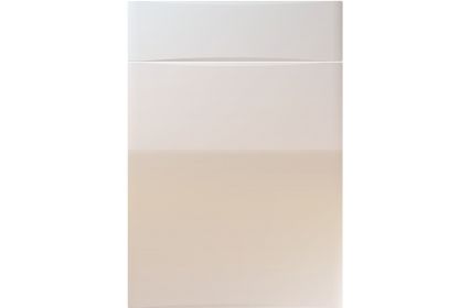 Unique Crossland High Gloss Cream kitchen door