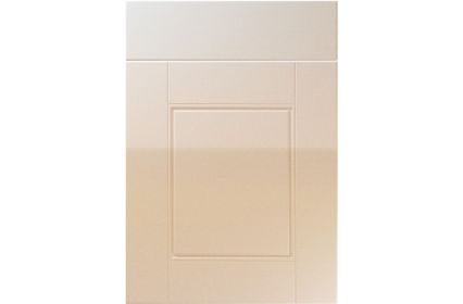 Unique Henlow High Gloss Sand Beige kitchen door