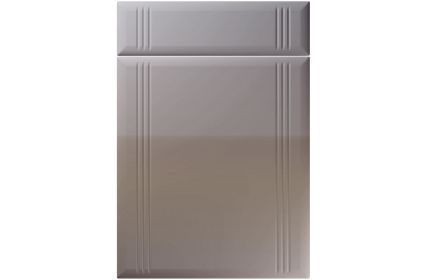 Unique Linea High Gloss Dust Grey kitchen door
