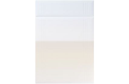 Unique Linea High Gloss White kitchen door