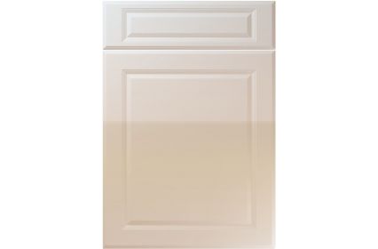 Unique New Fenland High Gloss Cashmere kitchen door