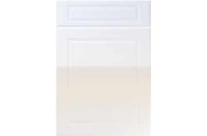 Unique New Fenland High Gloss White kitchen door